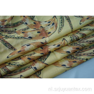 Rayon Polyester Slub Tencel-achtige printstof